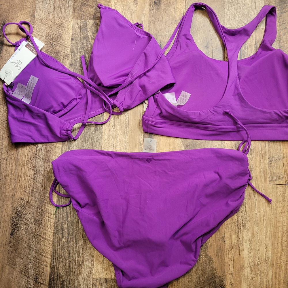CALIA by Carrie Underwood Vibrant Purple Bikini Bundle - Picture 5 of 5